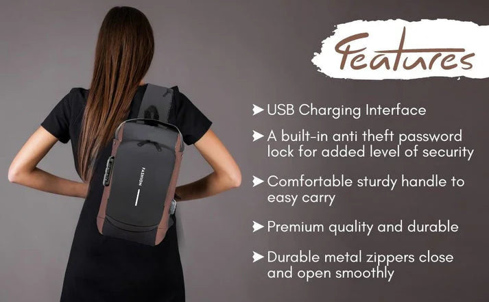 🔥Sling Bag | Anti-Theft Crossbody Backpack for Daily & Travel✈️🧳