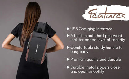 🔥Sling Bag | Anti-Theft Crossbody Backpack for Daily & Travel✈️🧳