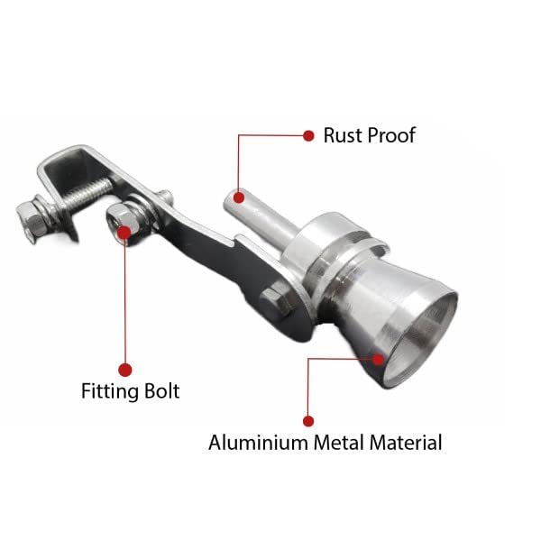 Medium Universal Turbo Sound Noise Exhaust Muffler Pipe Whistle Valve🚗💨