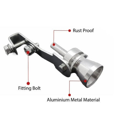 Medium Universal Turbo Sound Noise Exhaust Muffler Pipe Whistle Valve🚗💨