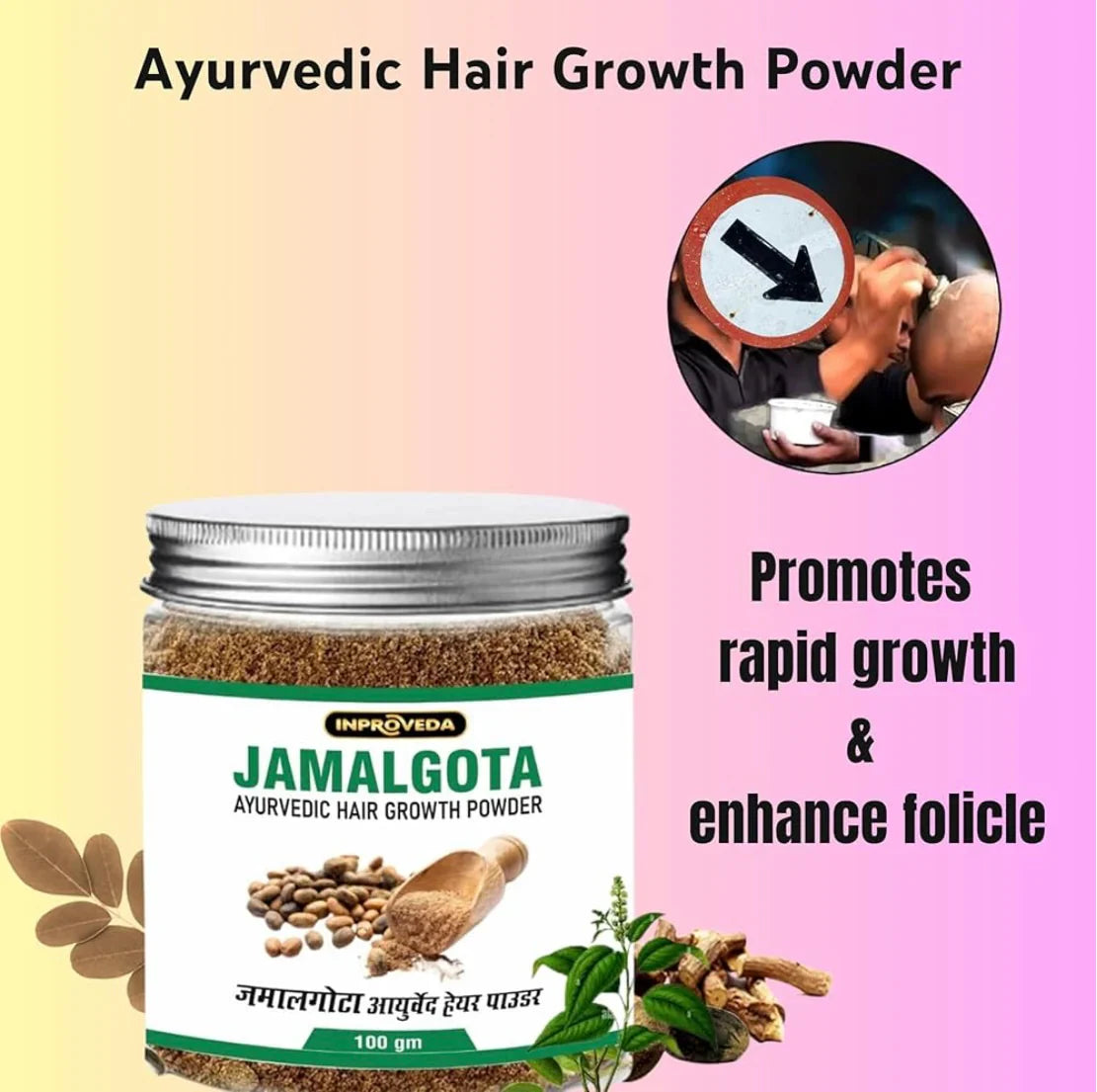 🌿 Jamalgota Ayurvedic Hair Growth Powder Buy 1 Get 1 Free✅
